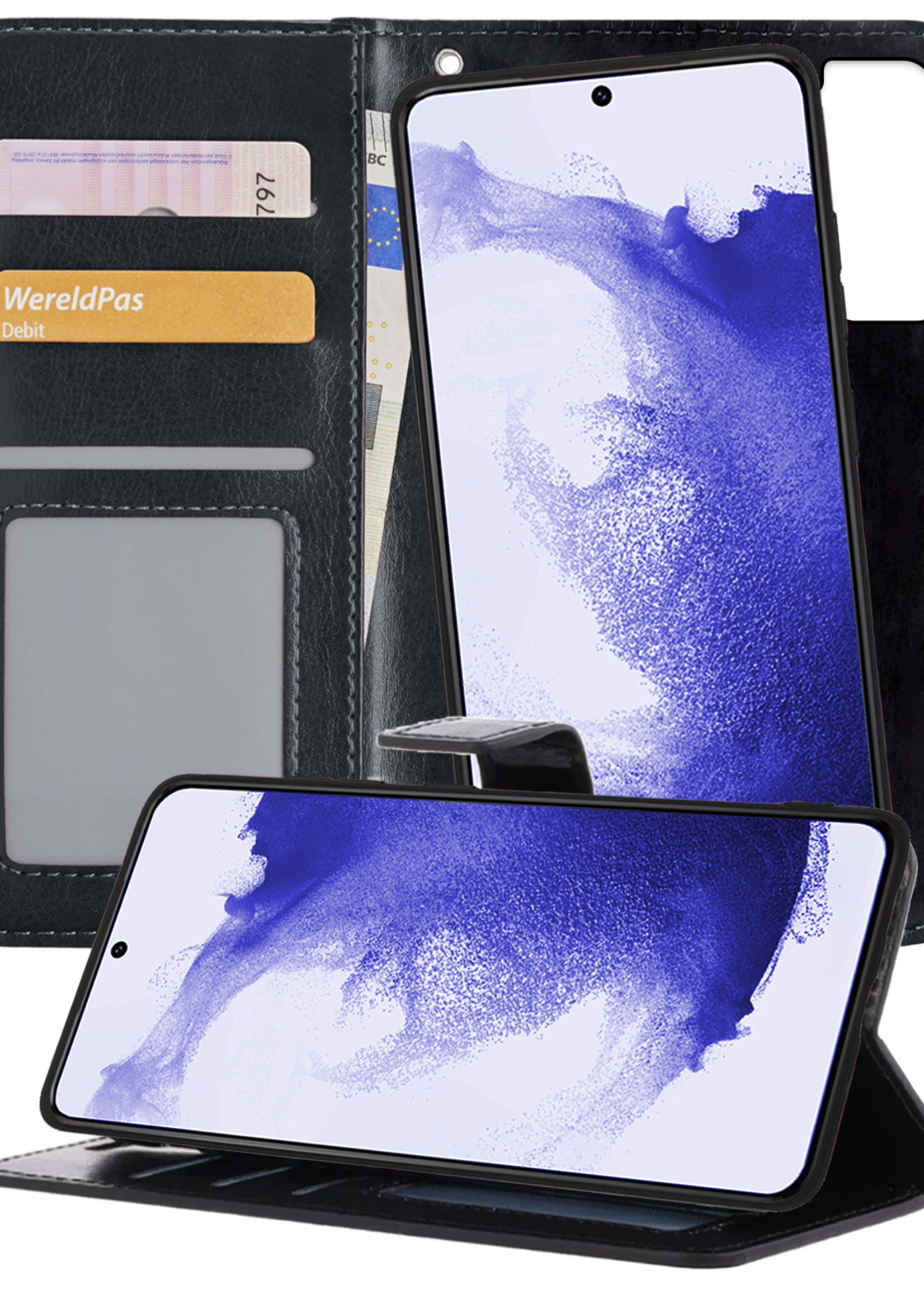 BTH Hoesje Geschikt voor <model> Hoesje Book Case Uitneembare 2-in-1 Hoes - Hoes Geschikt voor <model2> Hoes Wallet Case Pashouder Hoesje - <color>