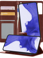 BTH BTH Samsung Galaxy S22 Plus Hoesje Bookcase Uitneembaar - Bruin