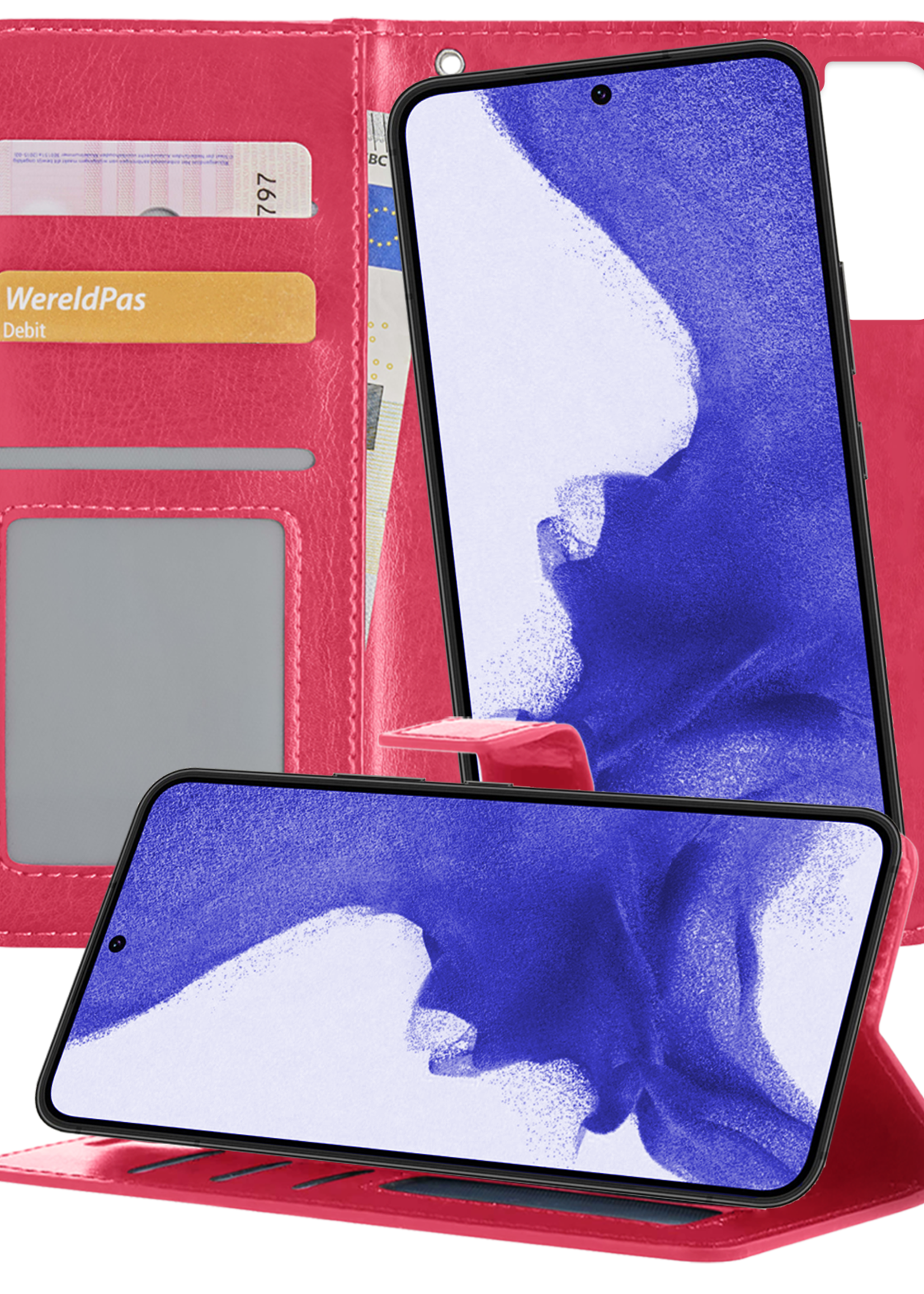 BTH Hoesje Geschikt voor <model> Hoesje Book Case Uitneembare 2-in-1 Hoes - Hoes Geschikt voor <model2> Hoes Wallet Case Pashouder Hoesje - <color>