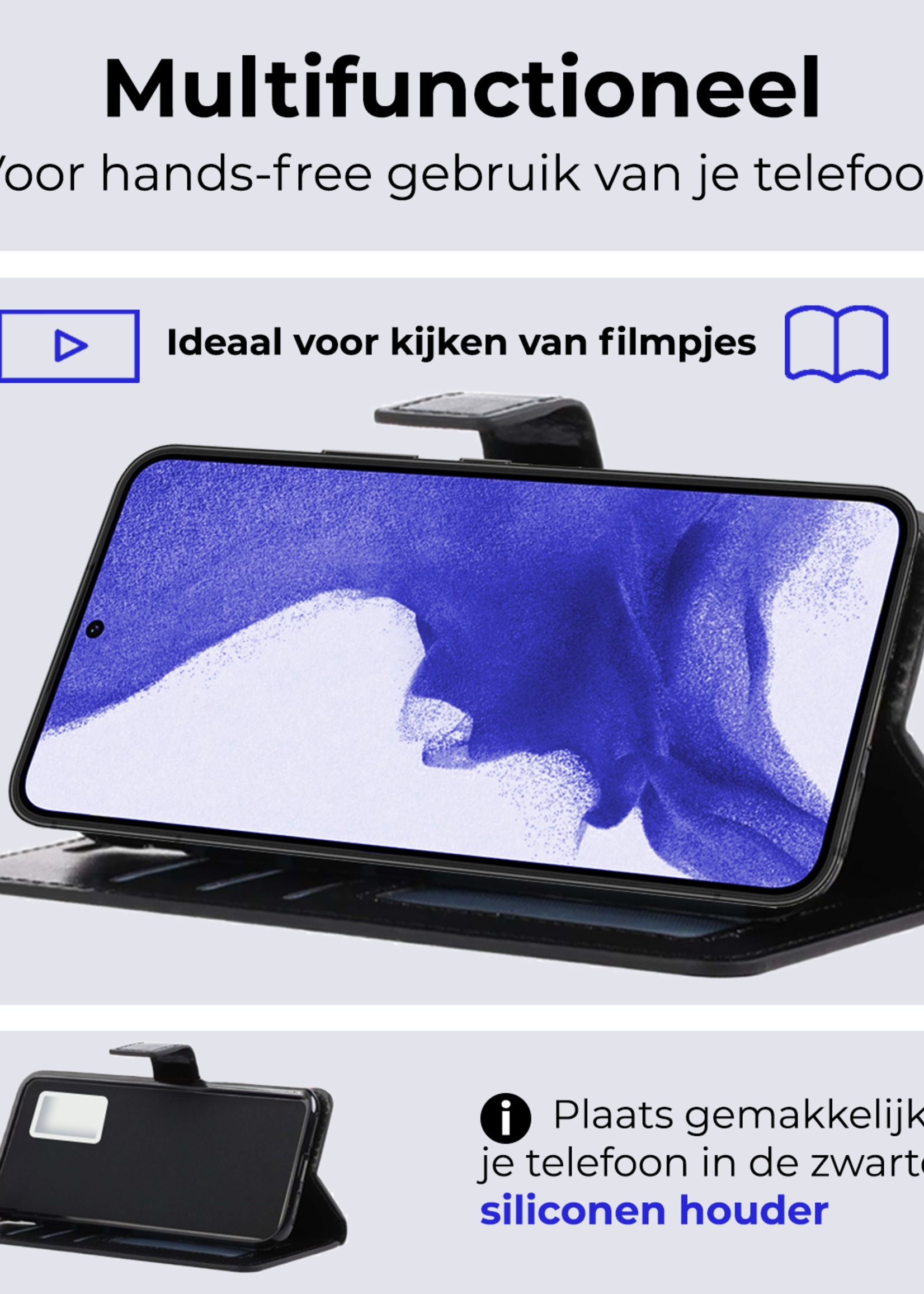 BTH Hoesje Geschikt voor <model> Hoesje Book Case Uitneembare 2-in-1 Hoes - Hoes Geschikt voor <model2> Hoes Wallet Case Pashouder Hoesje - <color>