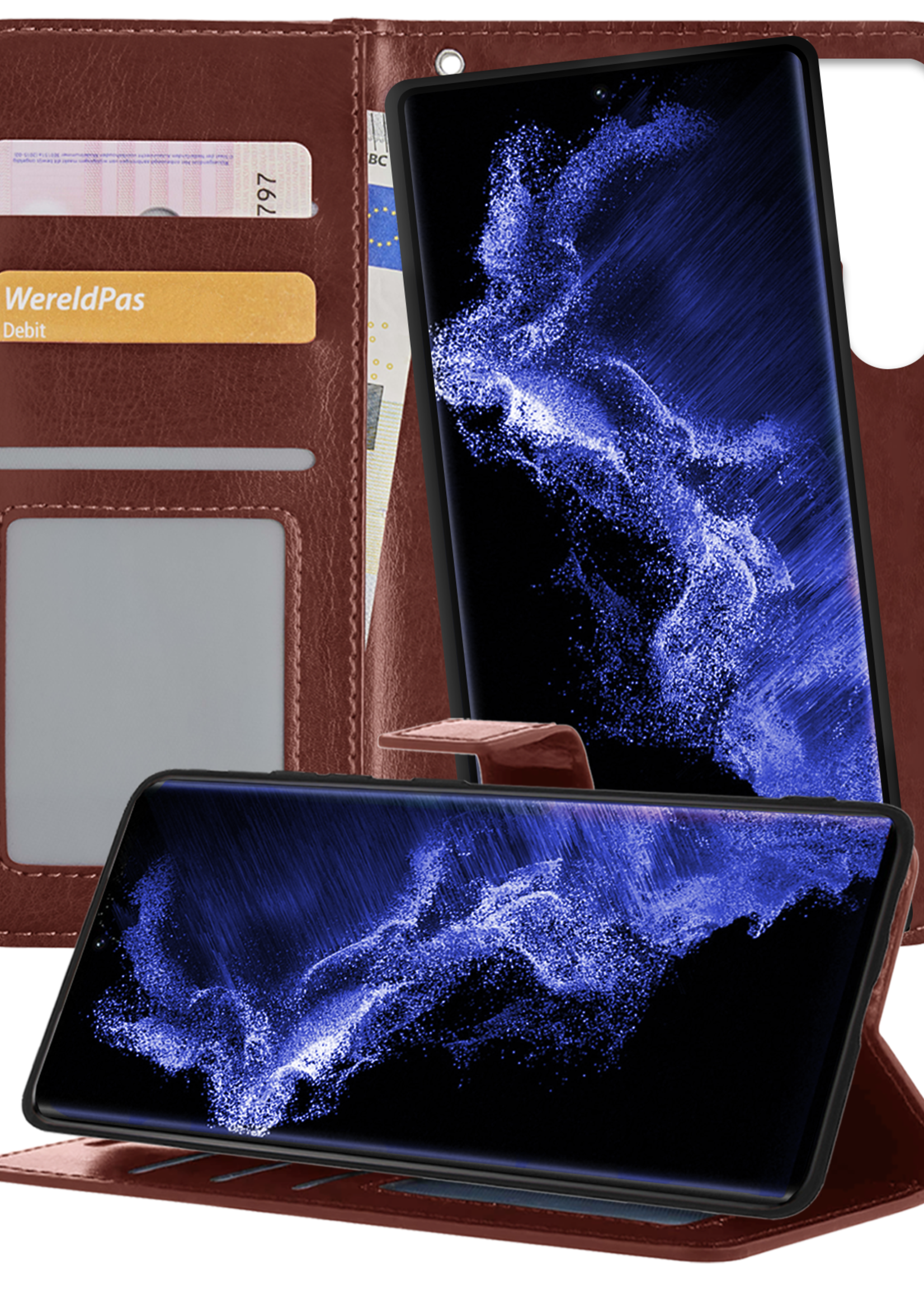 BTH Hoesje Geschikt voor <model> Hoesje Book Case Uitneembare 2-in-1 Hoes - Hoes Geschikt voor <model2> Hoes Wallet Case Pashouder Hoesje - <color>