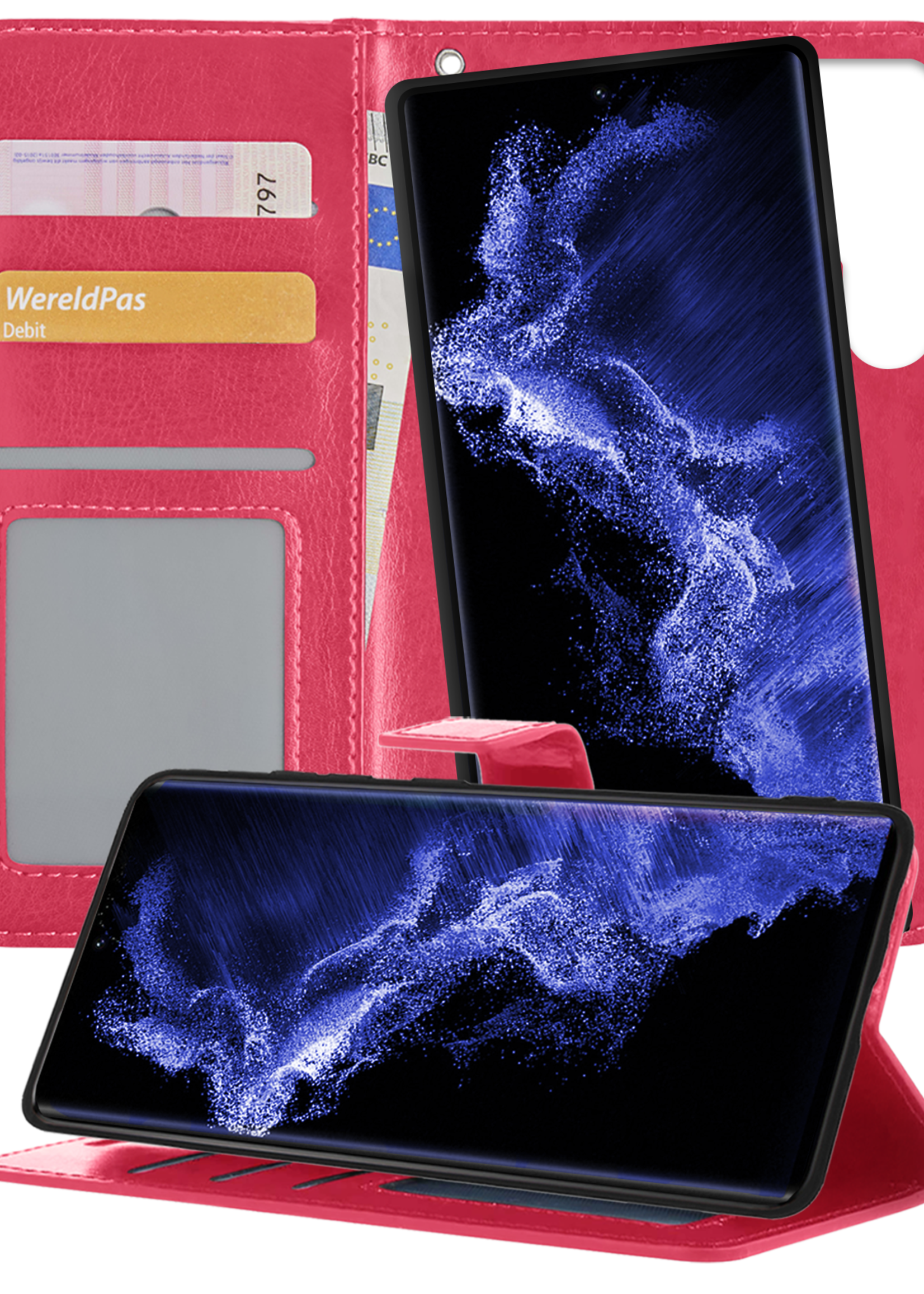 BTH Hoesje Geschikt voor <model> Hoesje Book Case Uitneembare 2-in-1 Hoes - Hoes Geschikt voor <model2> Hoes Wallet Case Pashouder Hoesje - <color>