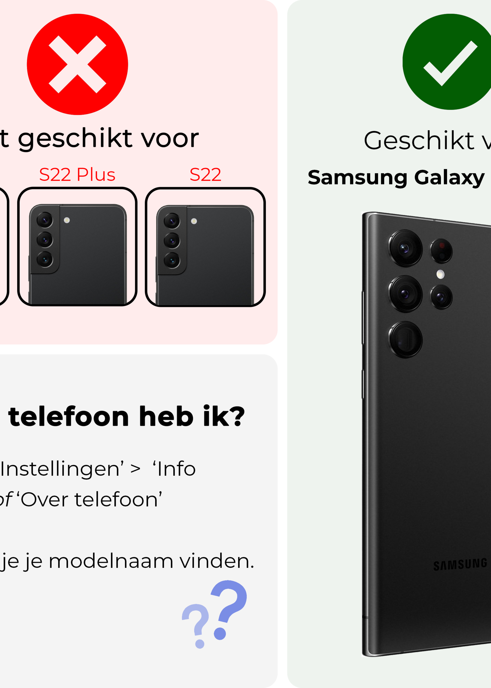 BTH Hoesje Geschikt voor <model> Hoesje Book Case Uitneembare 2-in-1 Hoes Met 2x Screenprotector - Hoes Geschikt voor <model2> Hoes Wallet Case Pashouder Hoesje - <color>