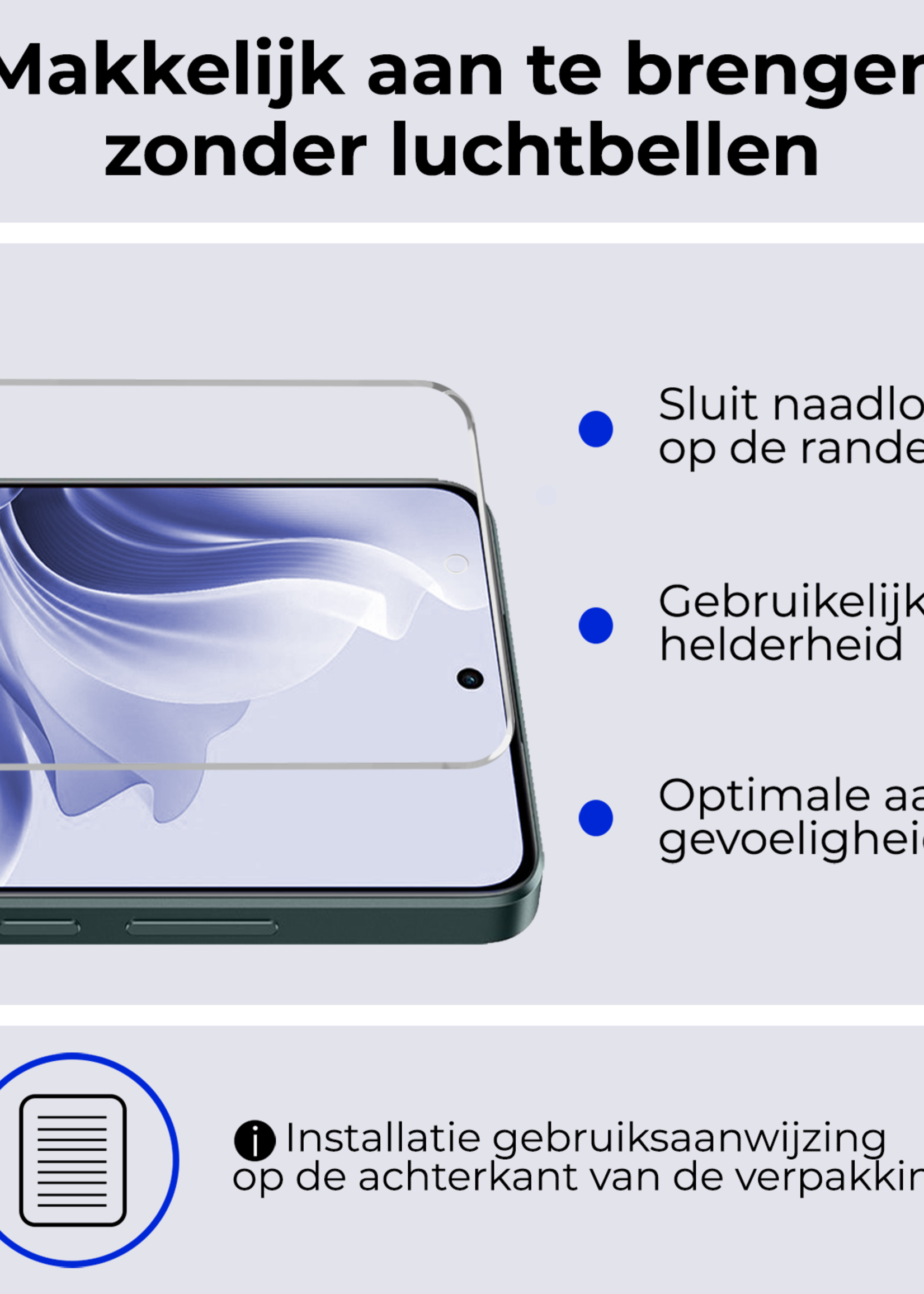 BTH Screenprotector Geschikt voor Oppo Reno11 F Screenprotector Glas Gehard Tempered Glass - Screenprotector Geschikt voor Oppo Reno11 F Screen Protector Screen Cover
