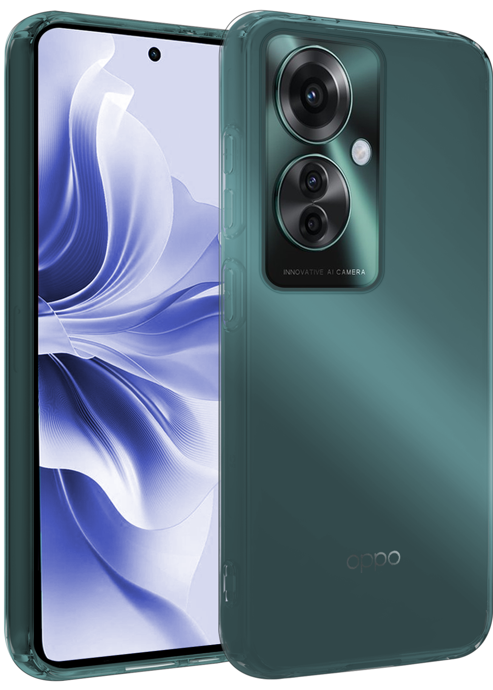 BTH Hoesje Geschikt voor Oppo Reno11 F Hoesje Siliconen Case Hoes - Hoes Geschikt voor Oppo Reno11 F Hoes Cover Case - Transparant