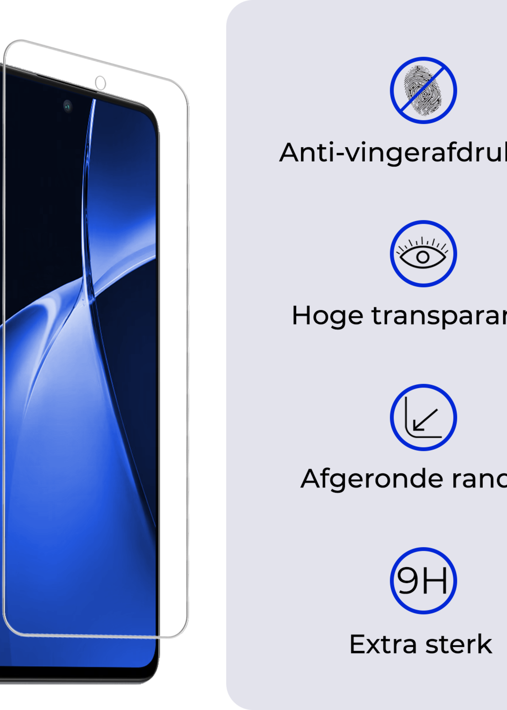 BTH Screenprotector Geschikt voor OnePlus Nord CE4 Lite Screenprotector Glas Gehard Tempered Glass - Screenprotector Geschikt voor OnePlus Nord CE4 Lite Screen Protector Screen Cover