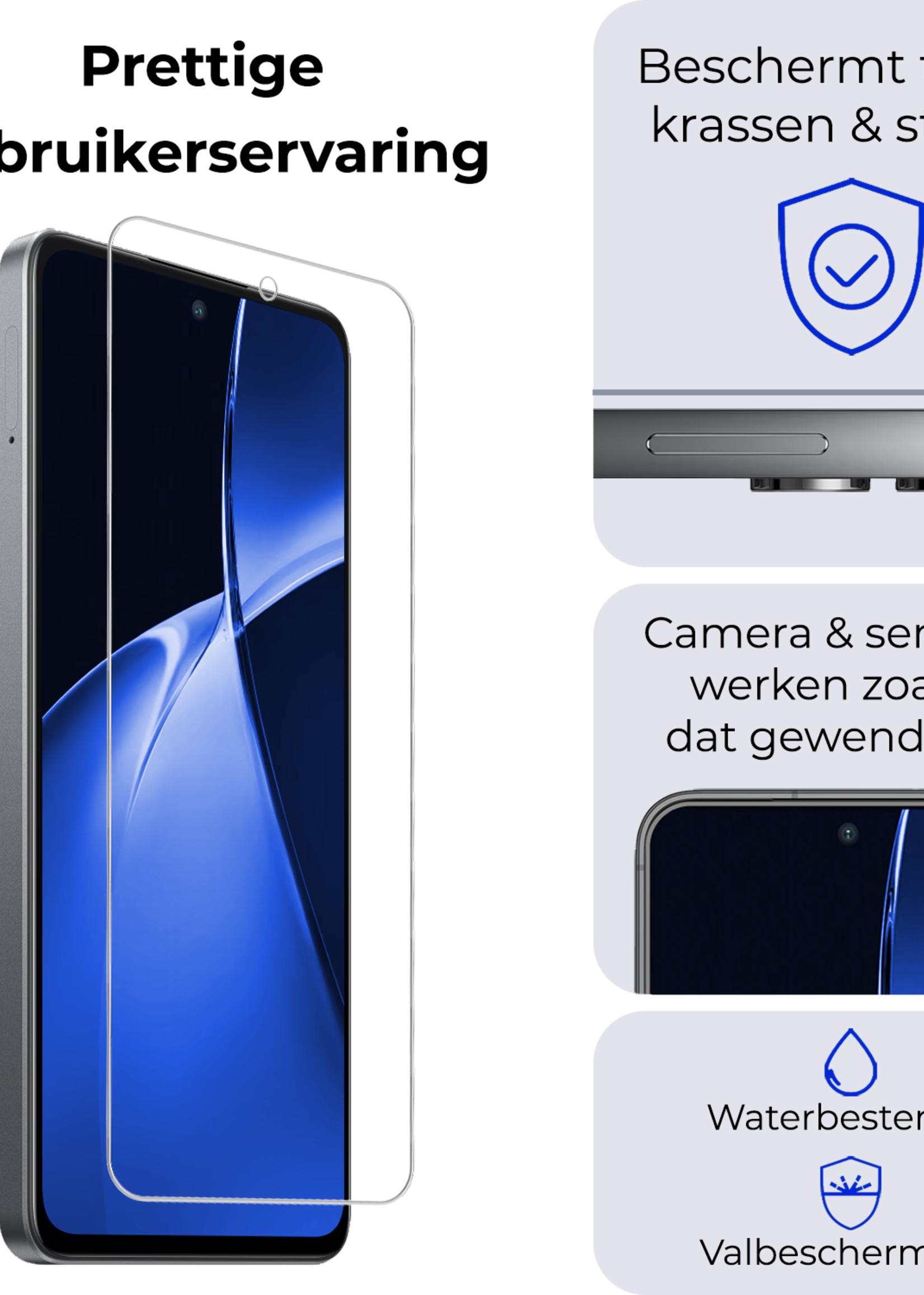BTH Screenprotector Geschikt voor OnePlus Nord CE4 Lite Screenprotector Glas Gehard Tempered Glass - Screenprotector Geschikt voor OnePlus Nord CE4 Lite Screen Protector Screen Cover