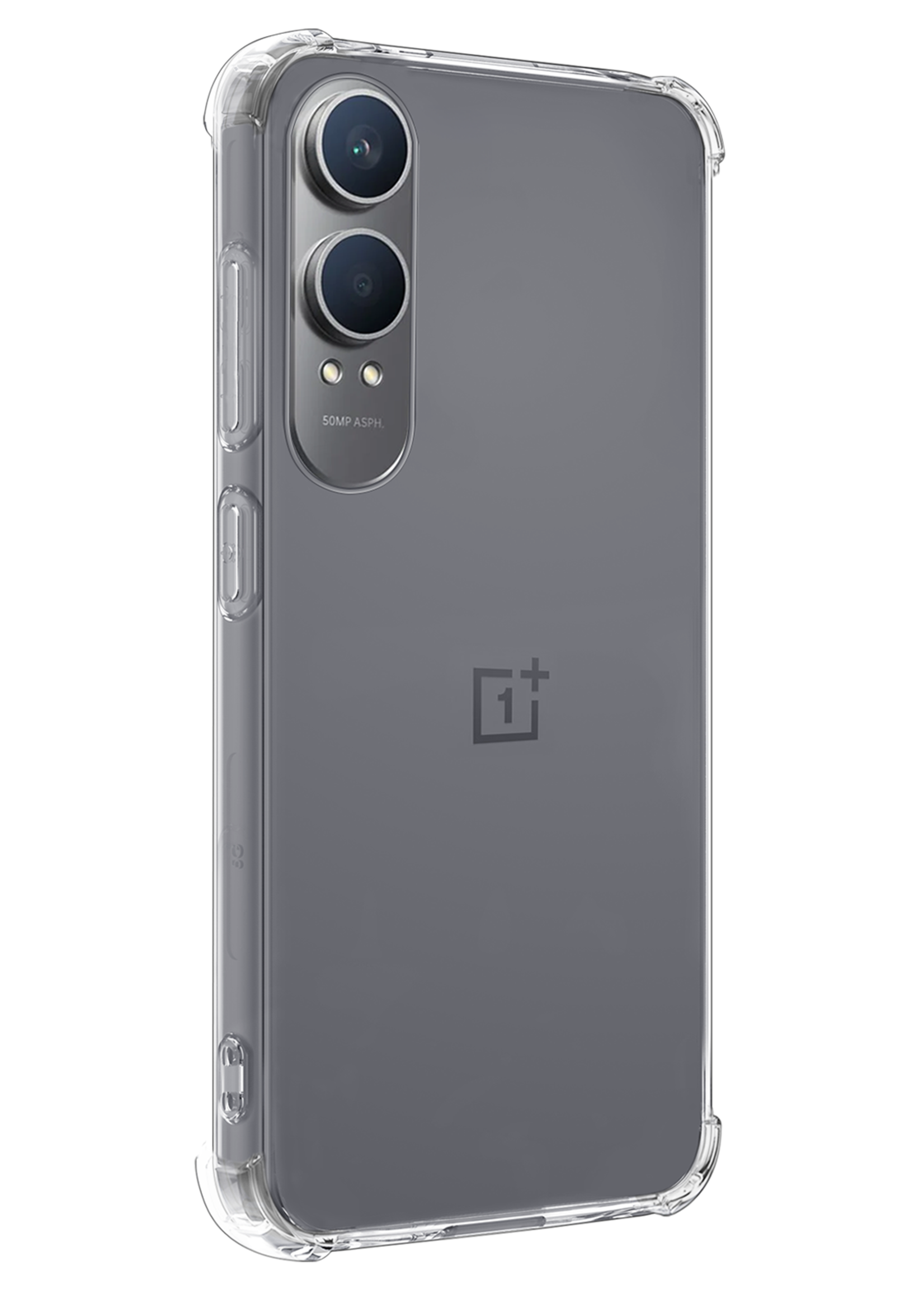 BTH Hoesje Geschikt voor OnePlus Nord CE4 Lite Hoesje Siliconen Shock Proof Case Hoes - Hoes Geschikt voor OnePlus Nord CE4 Lite Hoes Cover Case Shockproof - Transparant