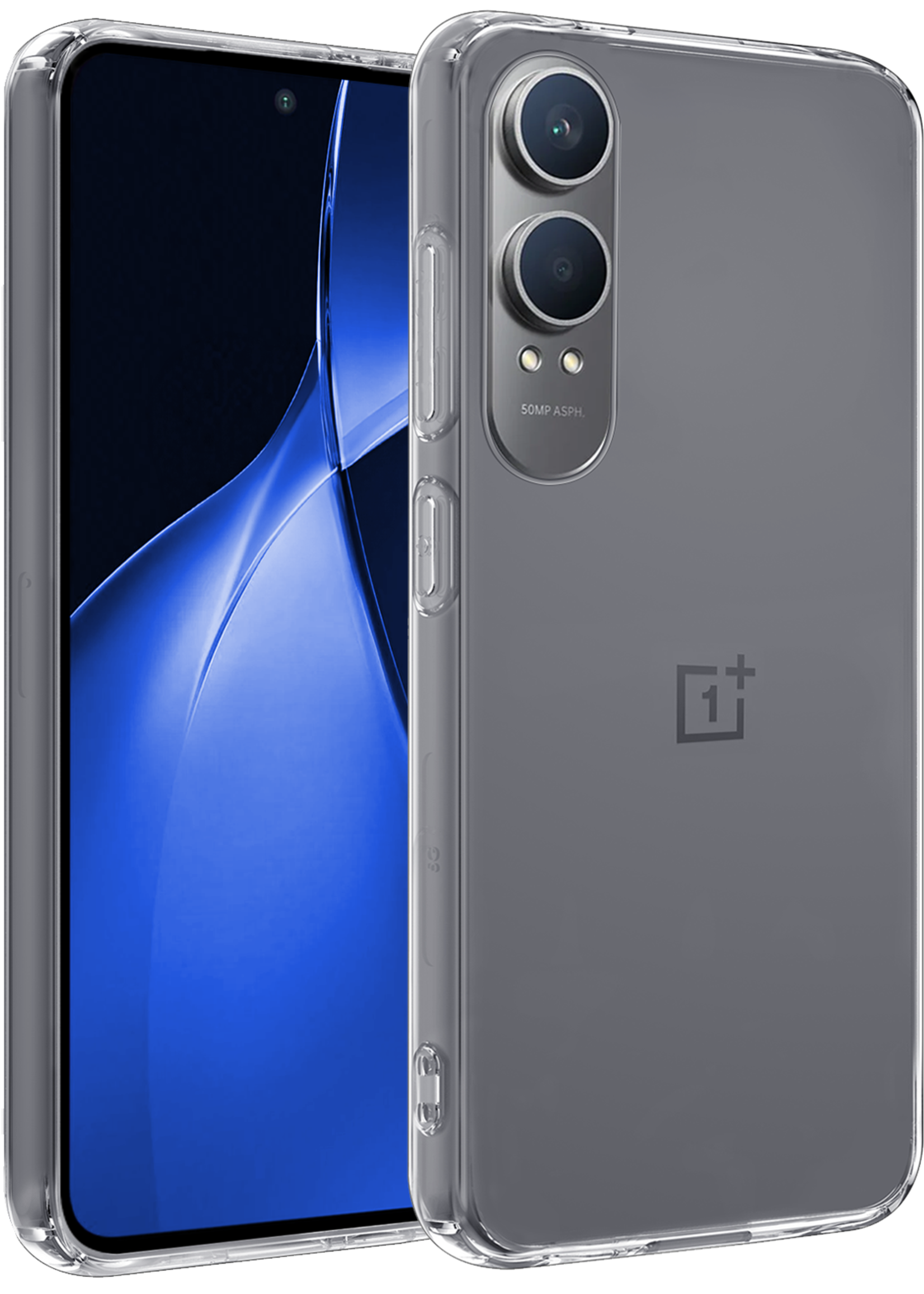 BTH Hoesje Geschikt voor OnePlus Nord CE4 Lite Hoesje Siliconen Case Hoes - Hoes Geschikt voor OnePlus Nord CE4 Lite Hoes Cover Case - Transparant