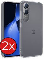BTH BTH OnePlus Nord CE4 Lite Hoesje Siliconen - Transparant - 2 PACK