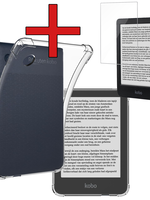 BTH BTH Kobo Clara BW Hoesje Siliconen Transparant met Screenprotector