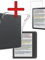 BTH BTH Kobo Libra Colour Hoesje Siliconen Transparant met Screenprotector