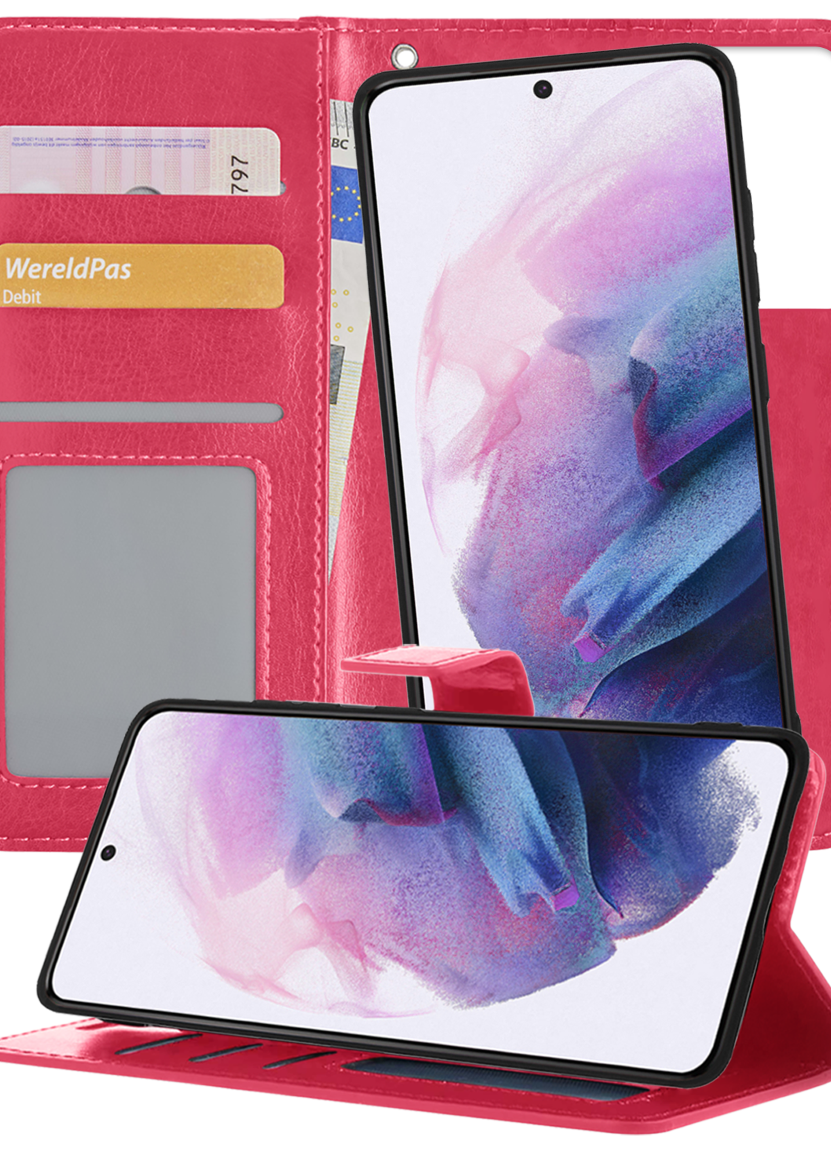 BTH Hoesje Geschikt voor <model> Hoesje Book Case Uitneembare 2-in-1 Hoes - Hoes Geschikt voor <model2> Hoes Wallet Case Pashouder Hoesje - <color>