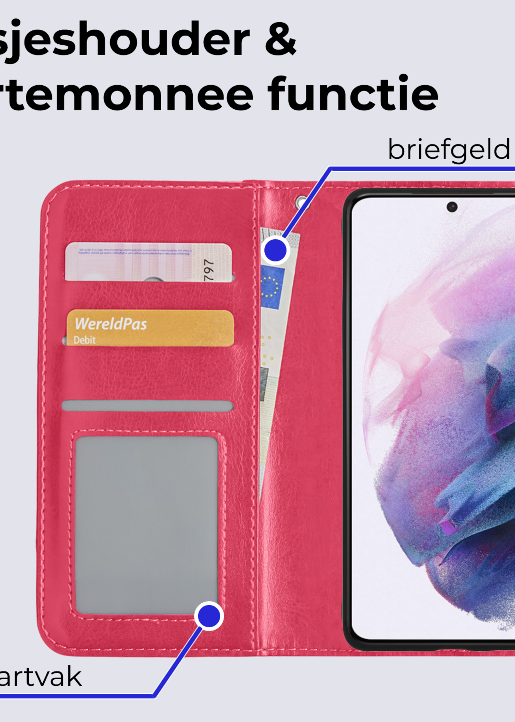 BTH Hoesje Geschikt voor <model> Hoesje Book Case Uitneembare 2-in-1 Hoes - Hoes Geschikt voor <model2> Hoes Wallet Case Pashouder Hoesje - <color>