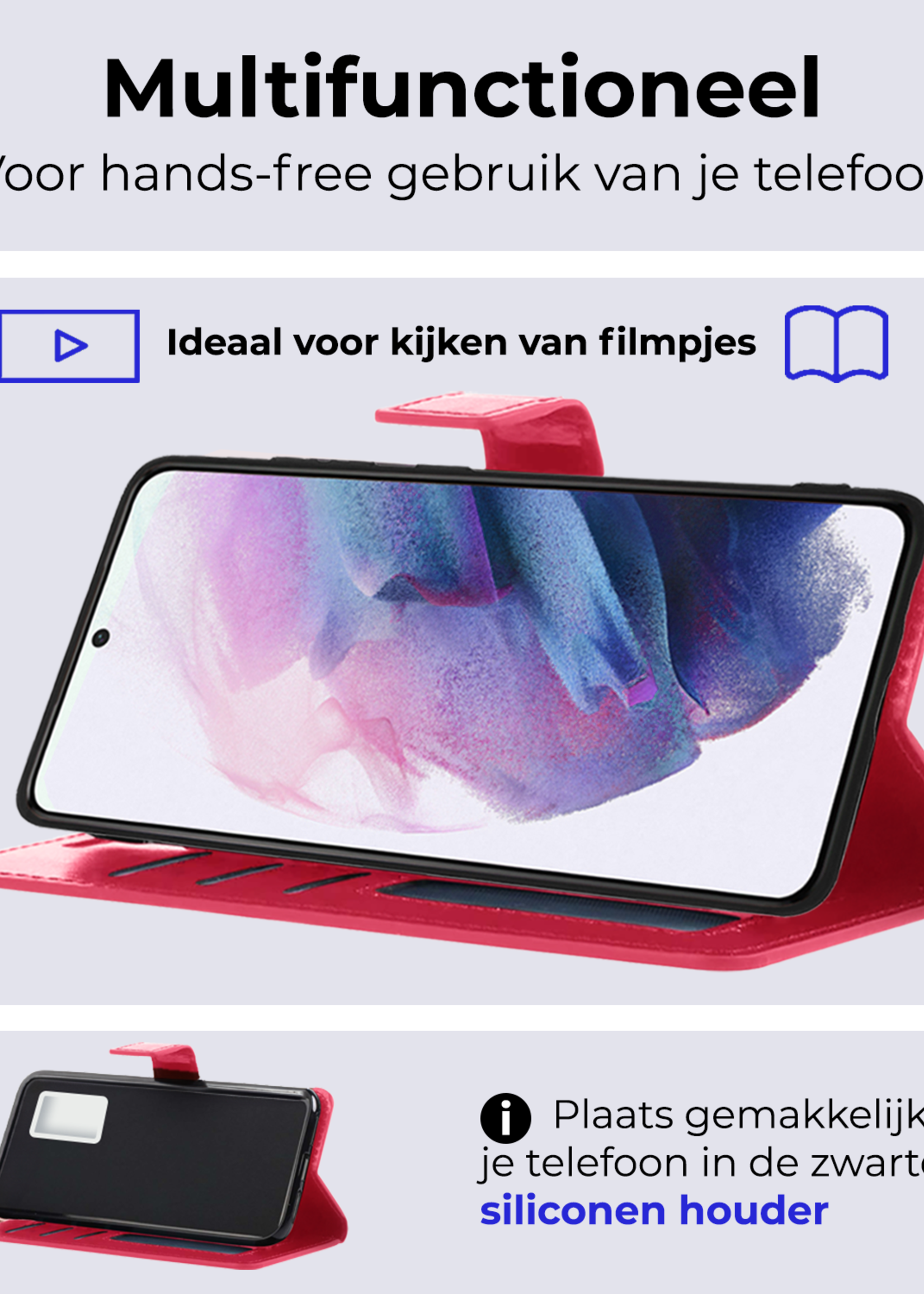 BTH Hoesje Geschikt voor <model> Hoesje Book Case Uitneembare 2-in-1 Hoes - Hoes Geschikt voor <model2> Hoes Wallet Case Pashouder Hoesje - <color>