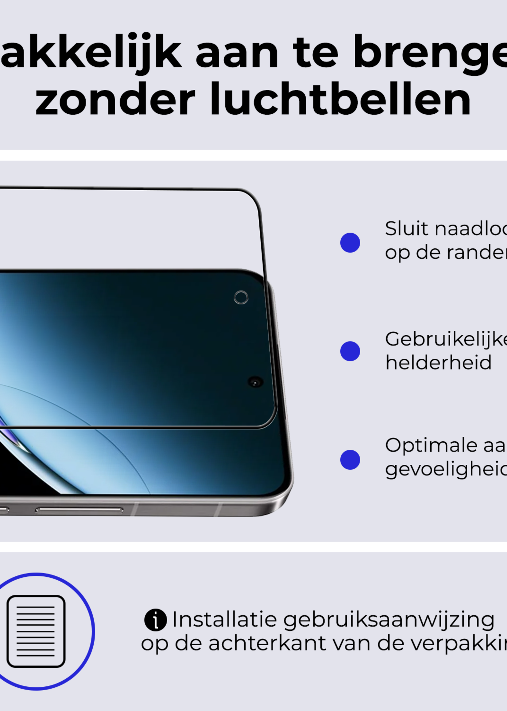 BTH Screenprotector Geschikt voor OnePlus Nord 4 Screenprotector Glas Gehard Tempered Glass Full Cover - Screenprotector Geschikt voor OnePlus Nord 4 Screen Protector Screen Cover - 3 PACK