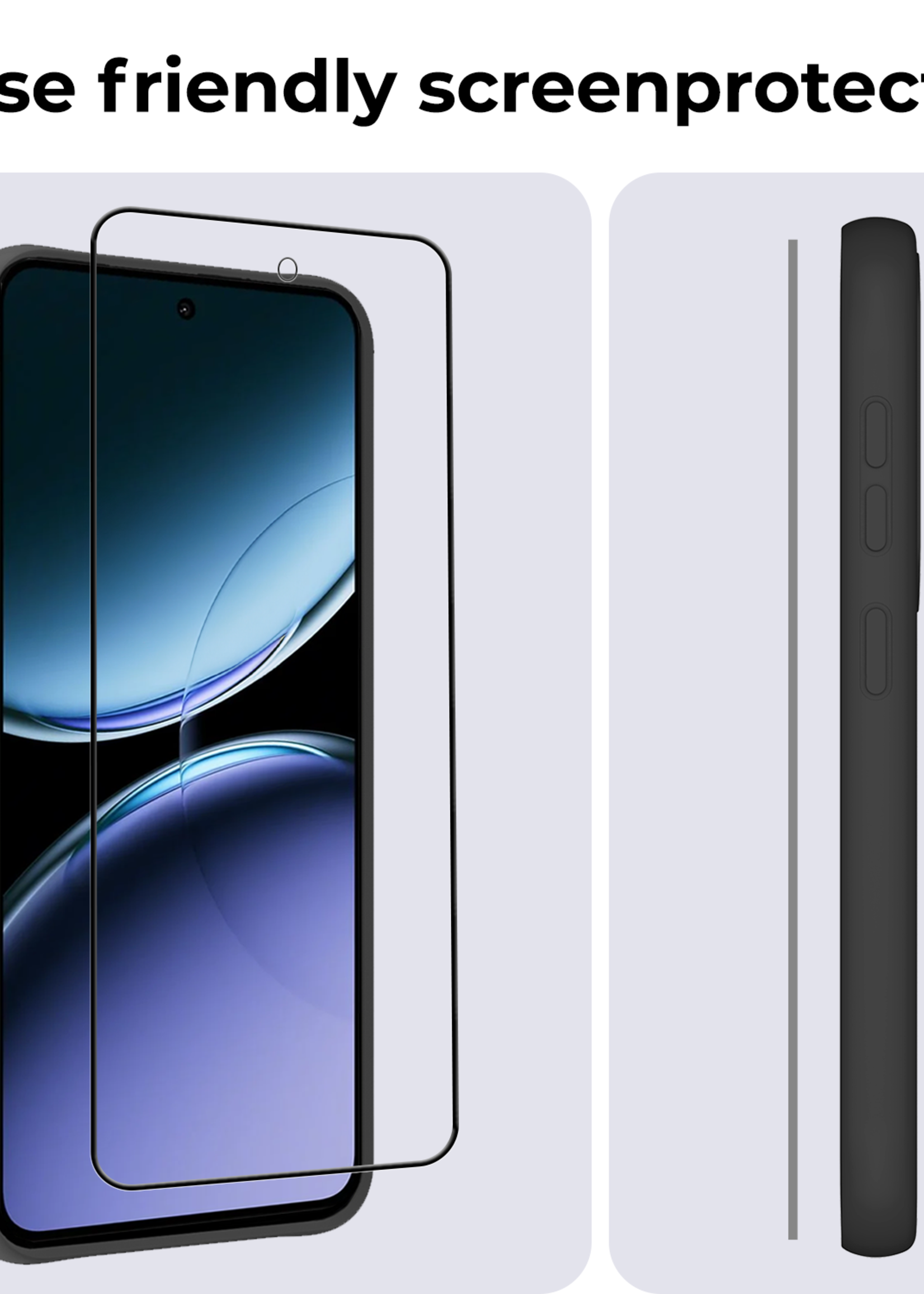 BTH Screenprotector Geschikt voor OnePlus Nord 4 Screenprotector Glas Gehard Tempered Glass Full Cover - Screenprotector Geschikt voor OnePlus Nord 4 Screen Protector Screen Cover - 3 PACK