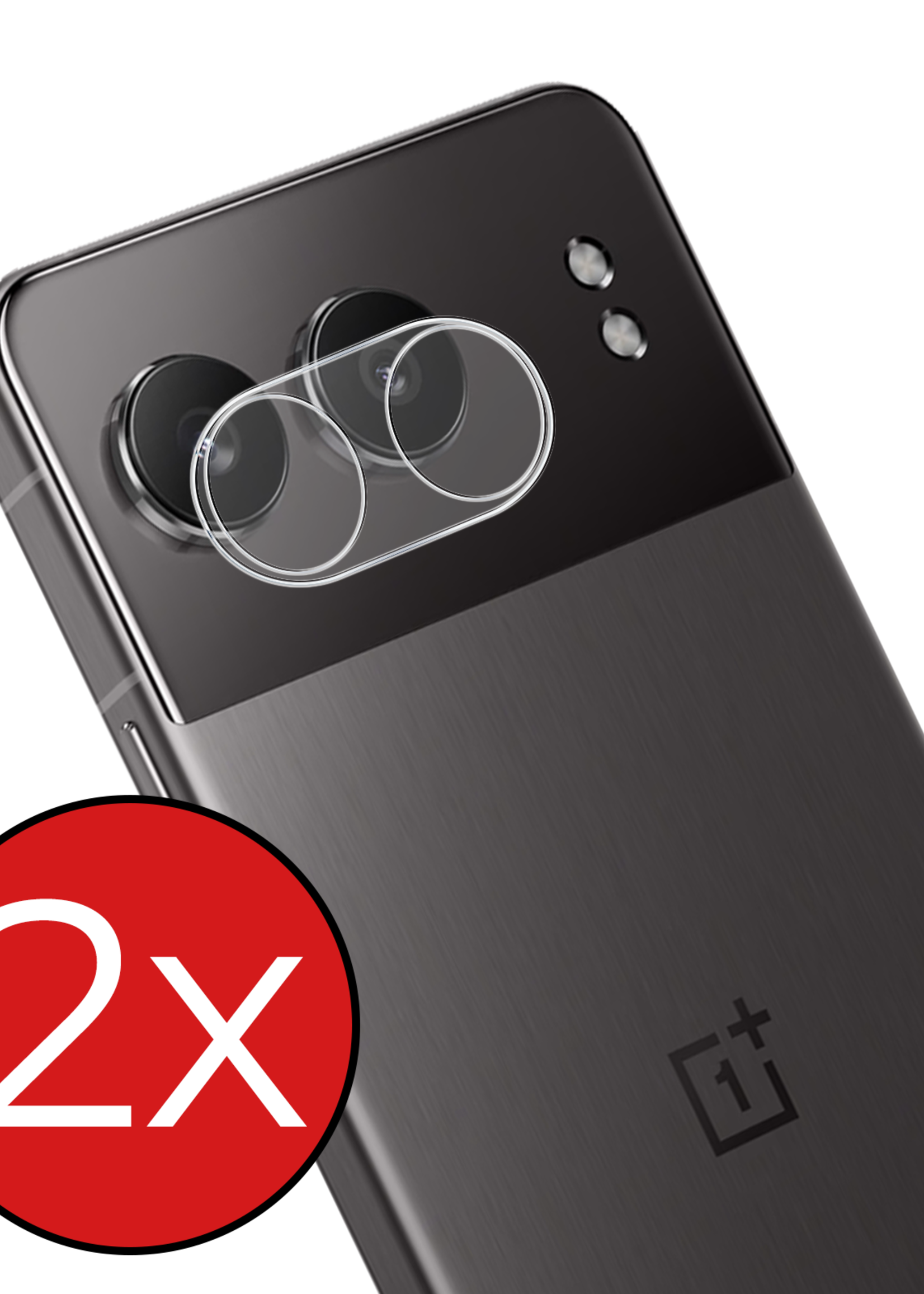BTH Screenprotector Geschikt voor OnePlus Nord 4 Camera Lens Screenprotector Glas - Screenprotector Geschikt voor OnePlus Nord 4 Screenprotector Camera Protector Gehard Glas - 2 PACK