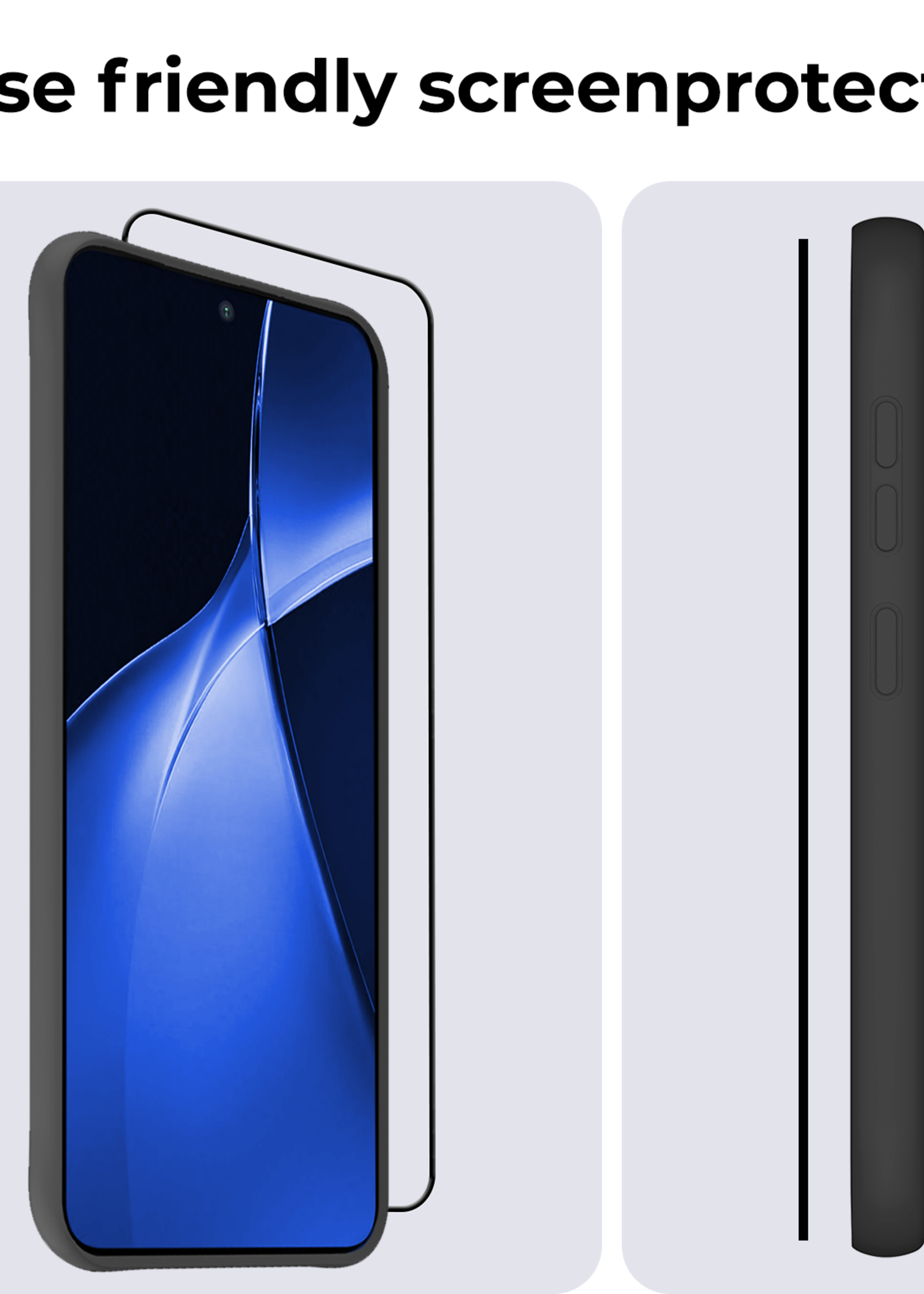 BTH Screenprotector Geschikt voor OnePlus Nord CE4 Lite Screenprotector Glas Gehard Tempered Glass Full Cover - Screenprotector Geschikt voor OnePlus Nord CE4 Lite Screen Protector Screen Cover - 3 PACK