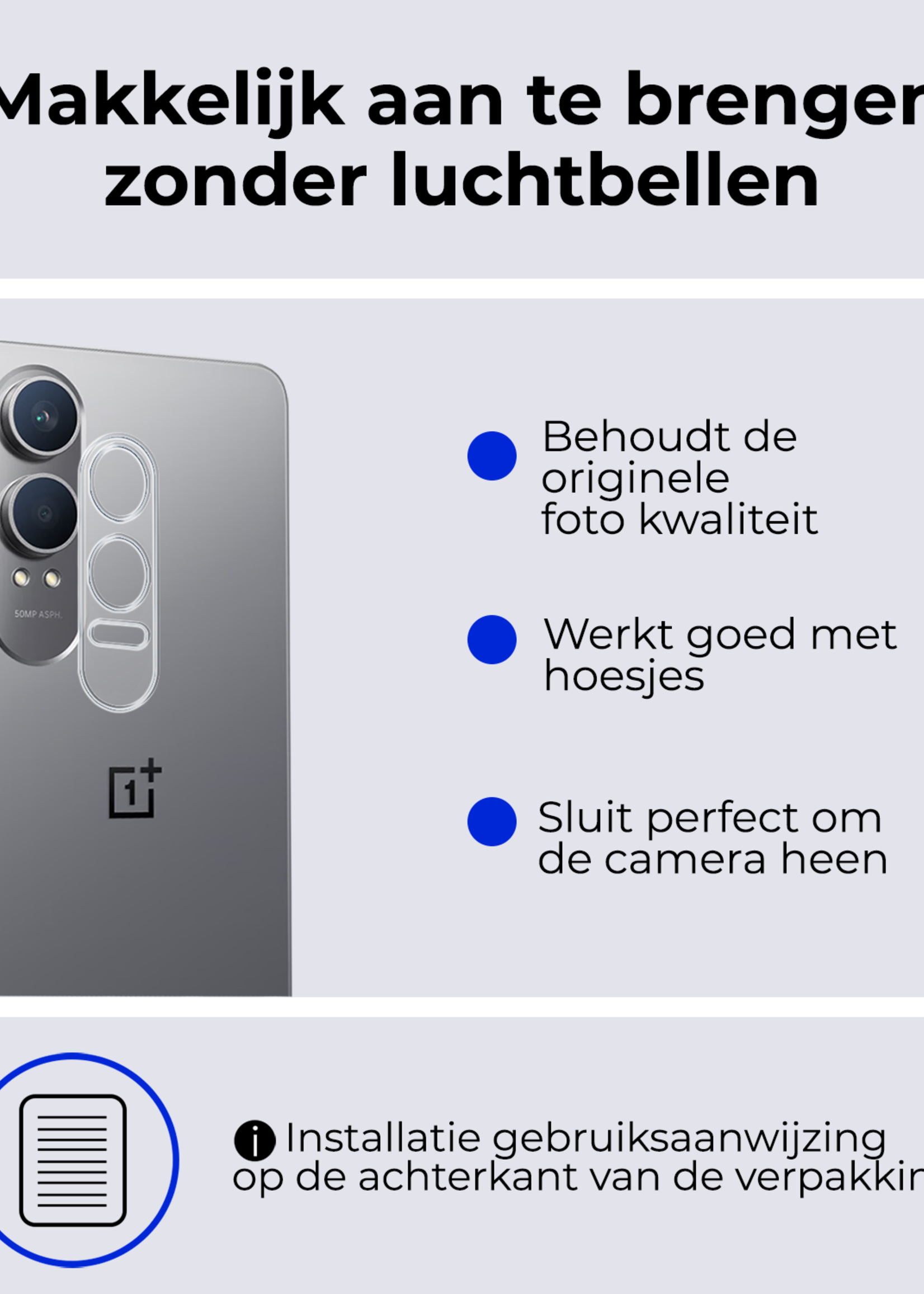 BTH Screenprotector Geschikt voor OnePlus Nord CE4 Lite Camera Lens Screenprotector Glas - Screenprotector Geschikt voor OnePlus Nord CE4 Lite Screenprotector Camera Protector Gehard Glas