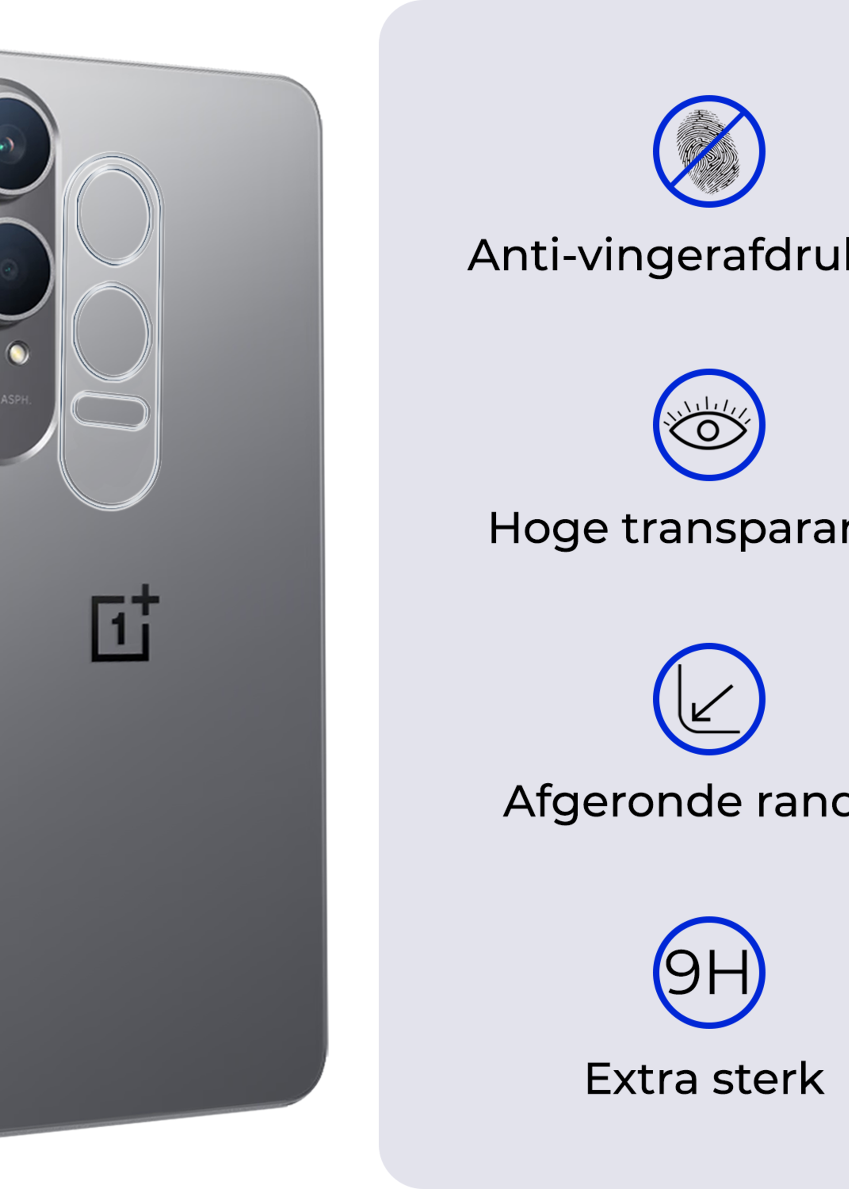 BTH Screenprotector Geschikt voor OnePlus Nord CE4 Lite Camera Lens Screenprotector Glas - Screenprotector Geschikt voor OnePlus Nord CE4 Lite Screenprotector Camera Protector Gehard Glas - 3 PACK