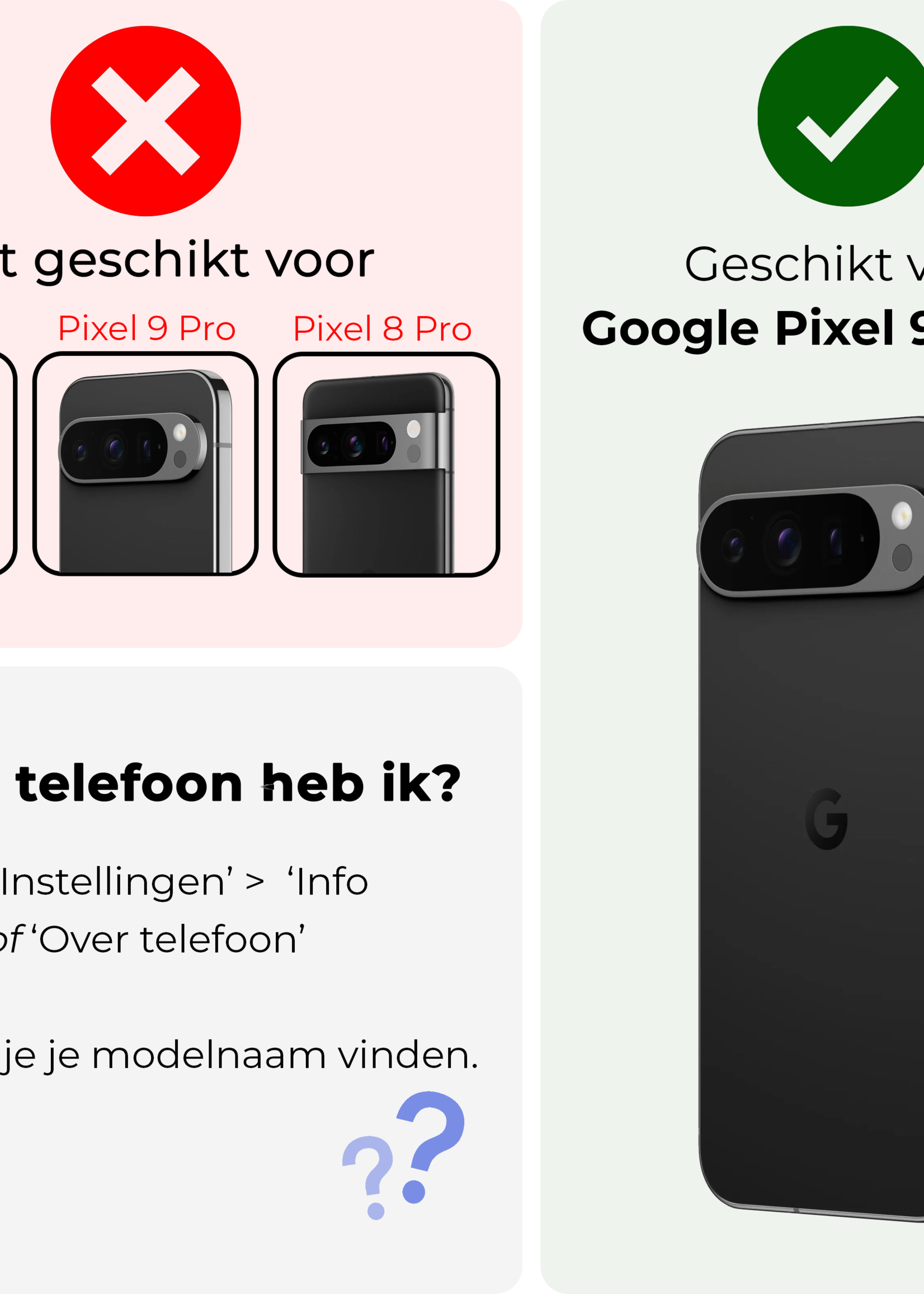 BTH Screenprotector Geschikt voor Google Pixel 9 Pro XL Screenprotector Glas Gehard Tempered Glass - Screenprotector Geschikt voor Google Pixel 9 Pro XL Screen Protector Screen Cover