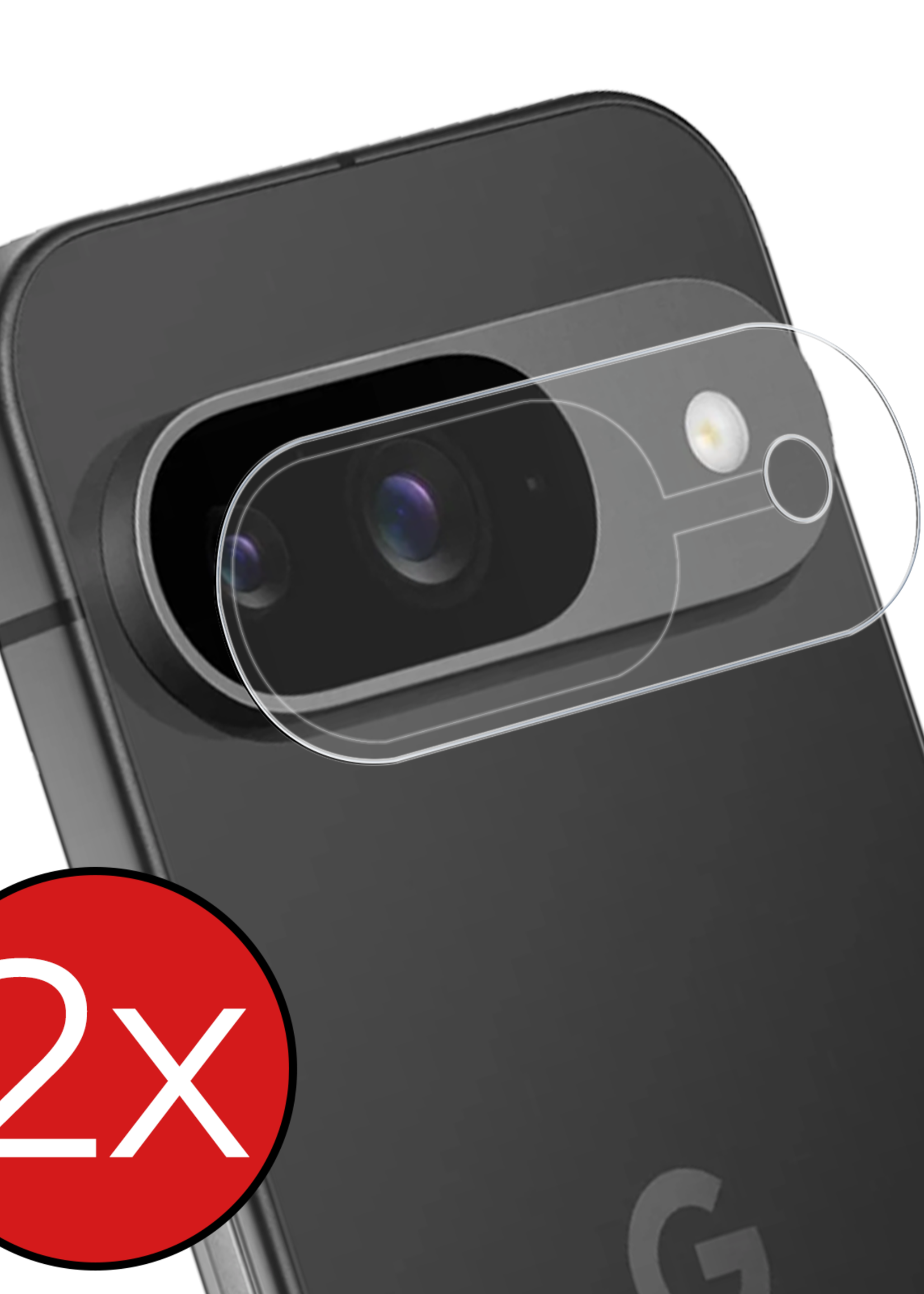 BTH Screenprotector Geschikt voor Google Pixel 9 Camera Lens Screenprotector Glas - Screenprotector Geschikt voor Google Pixel 9 Screenprotector Camera Protector Gehard Glas - 2 PACK