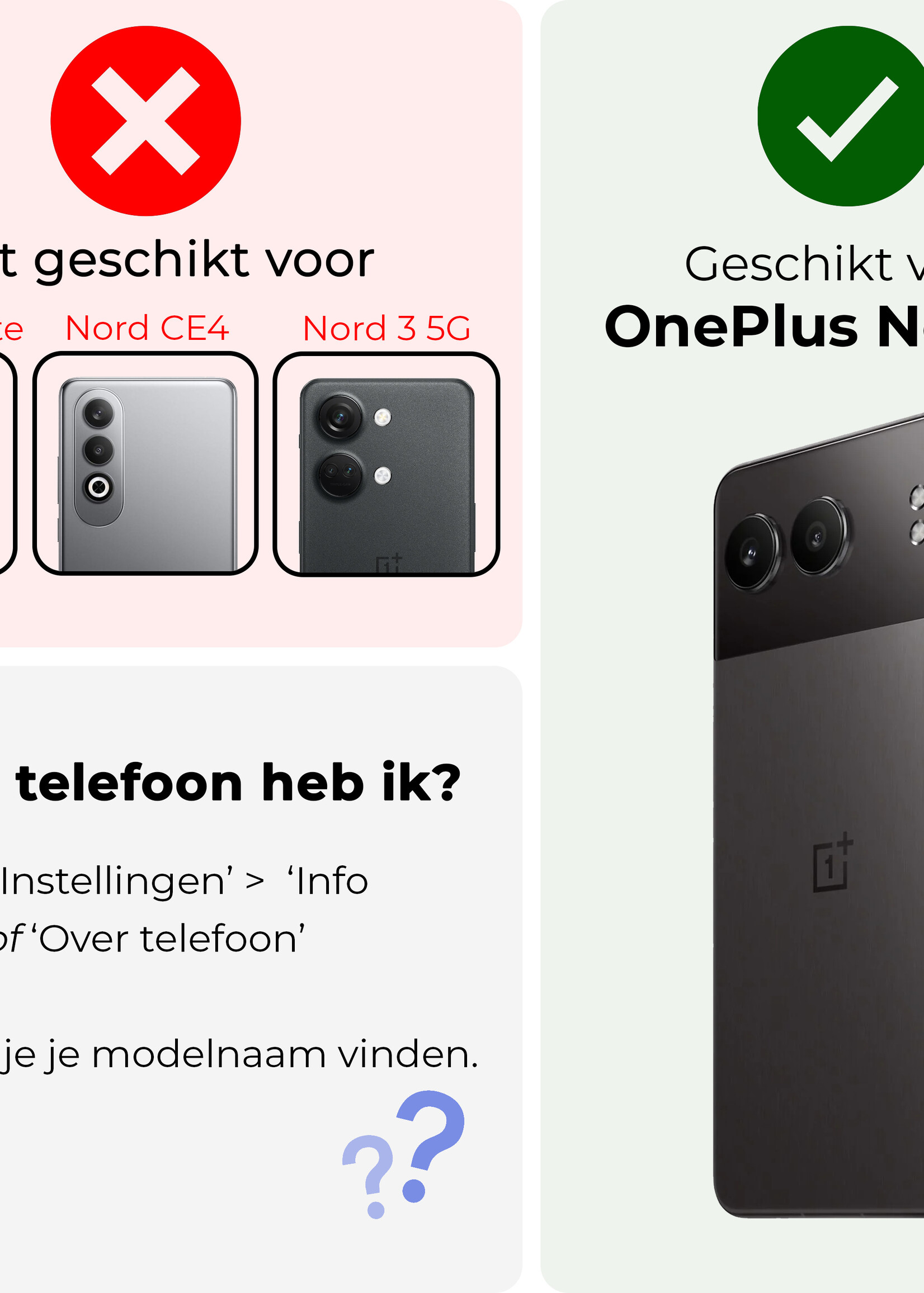 BTH Hoesje Geschikt voor OnePlus Nord 4 Hoesje Siliconen Shock Proof Case Hoes Met 2x Screenprotector - Hoes Geschikt voor OnePlus Nord 4 Hoes Cover Case Shockproof - Transparant