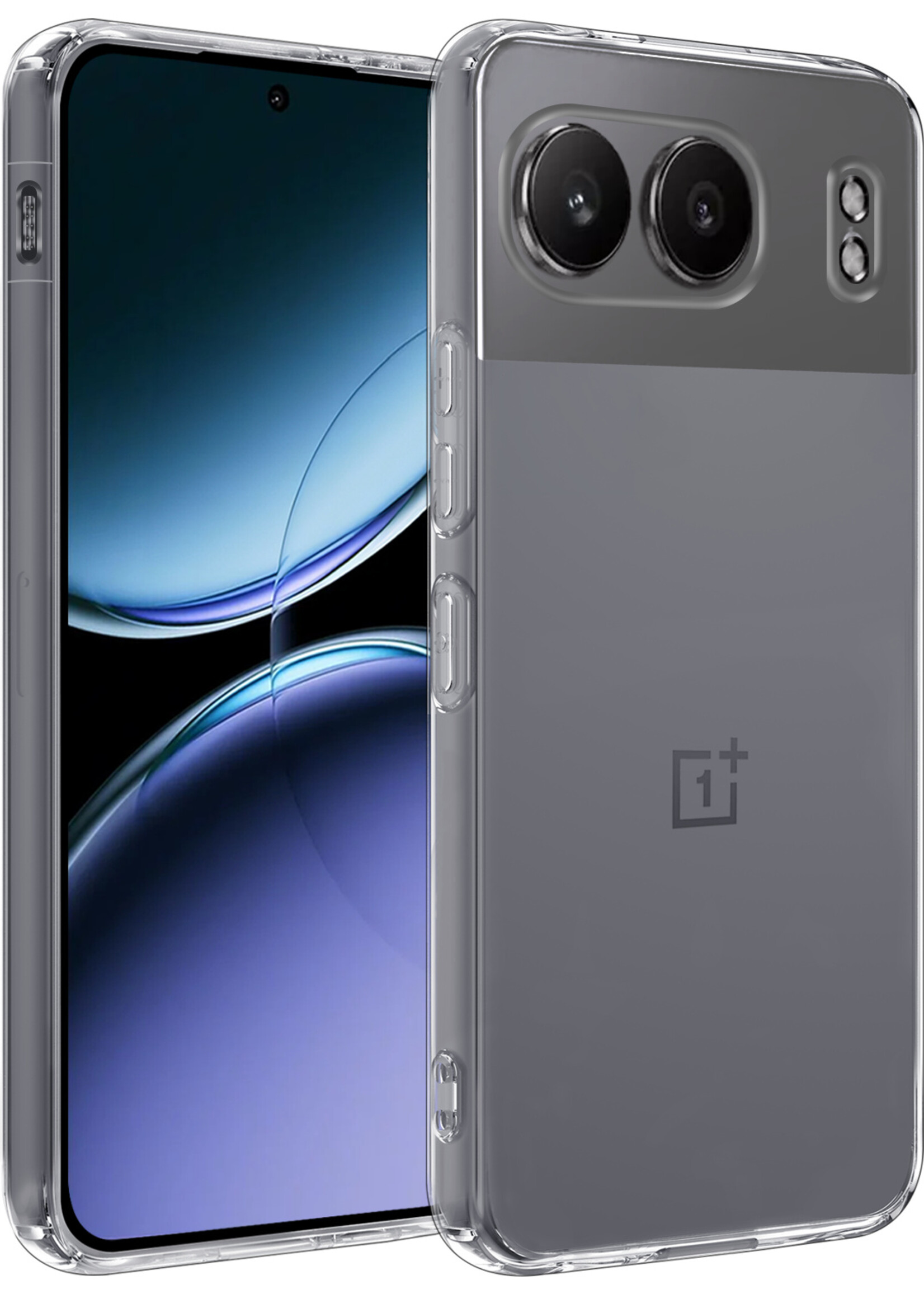 BTH Hoesje Geschikt voor OnePlus Nord 4 Hoesje Siliconen Case Hoes - Hoes Geschikt voor OnePlus Nord 4 Hoes Cover Case - Transparant