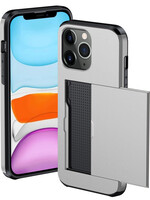BTH BTH iPhone 11 Pro Hoesje Pashouder Hard - Grijs