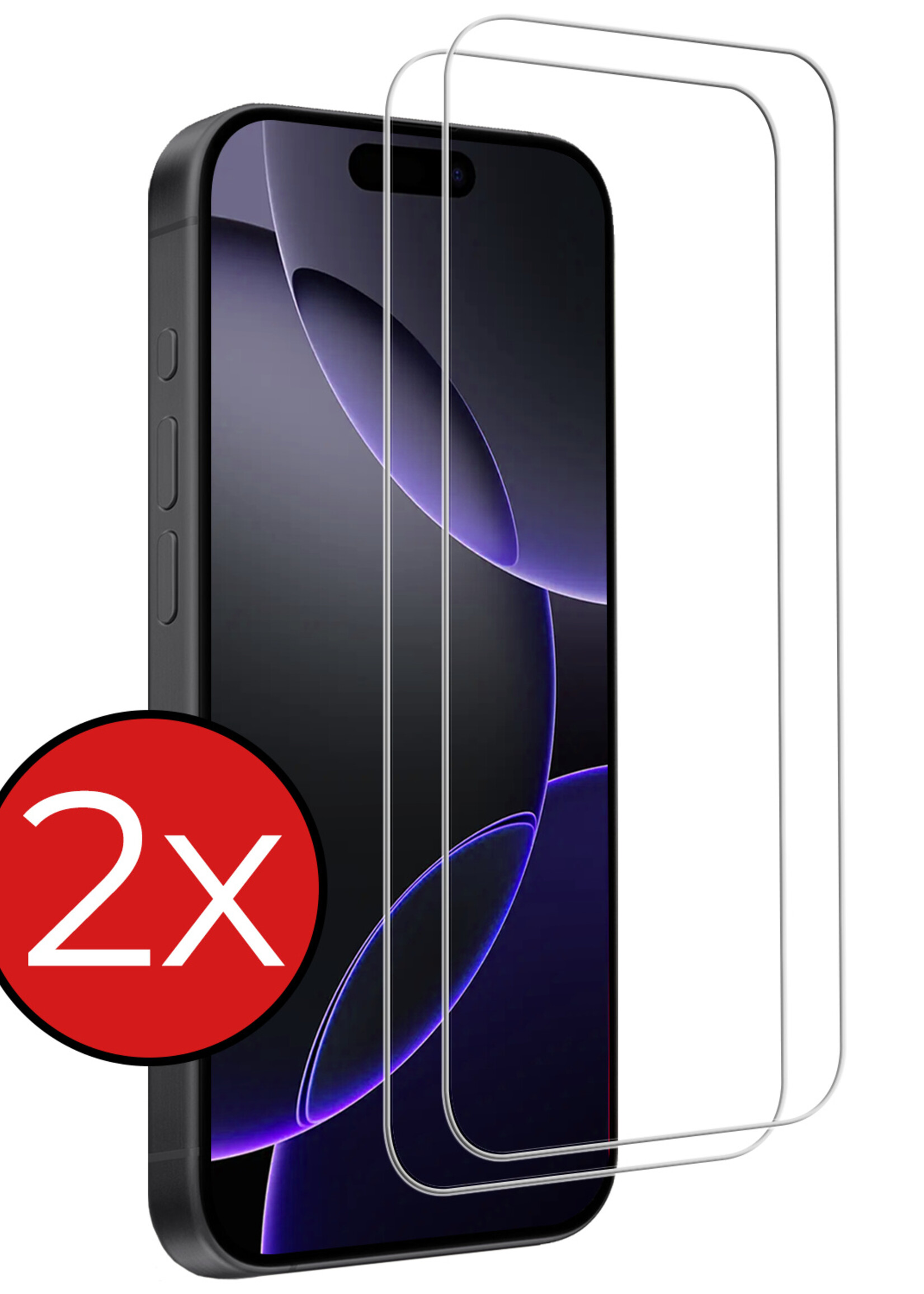 BTH Screenprotector Geschikt voor iPhone 16 Pro Max Screenprotector Glas Gehard Met Dichte Notch - Screenprotector Geschikt voor iPhone 16 Pro Max Screen Protector Glas Tempered Glass - 2 PACK