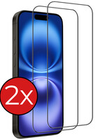 BTH BTH iPhone 16 Plus Screenprotector Glas Full Cover 2D - 2 PACK