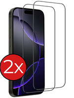 BTH BTH iPhone 16 Pro Screenprotector Glas Full Cover 2D - 2 PACK