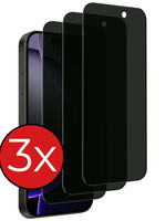 BTH BTH iPhone 16 Pro Screenprotector Glas Privacy - 3 PACK