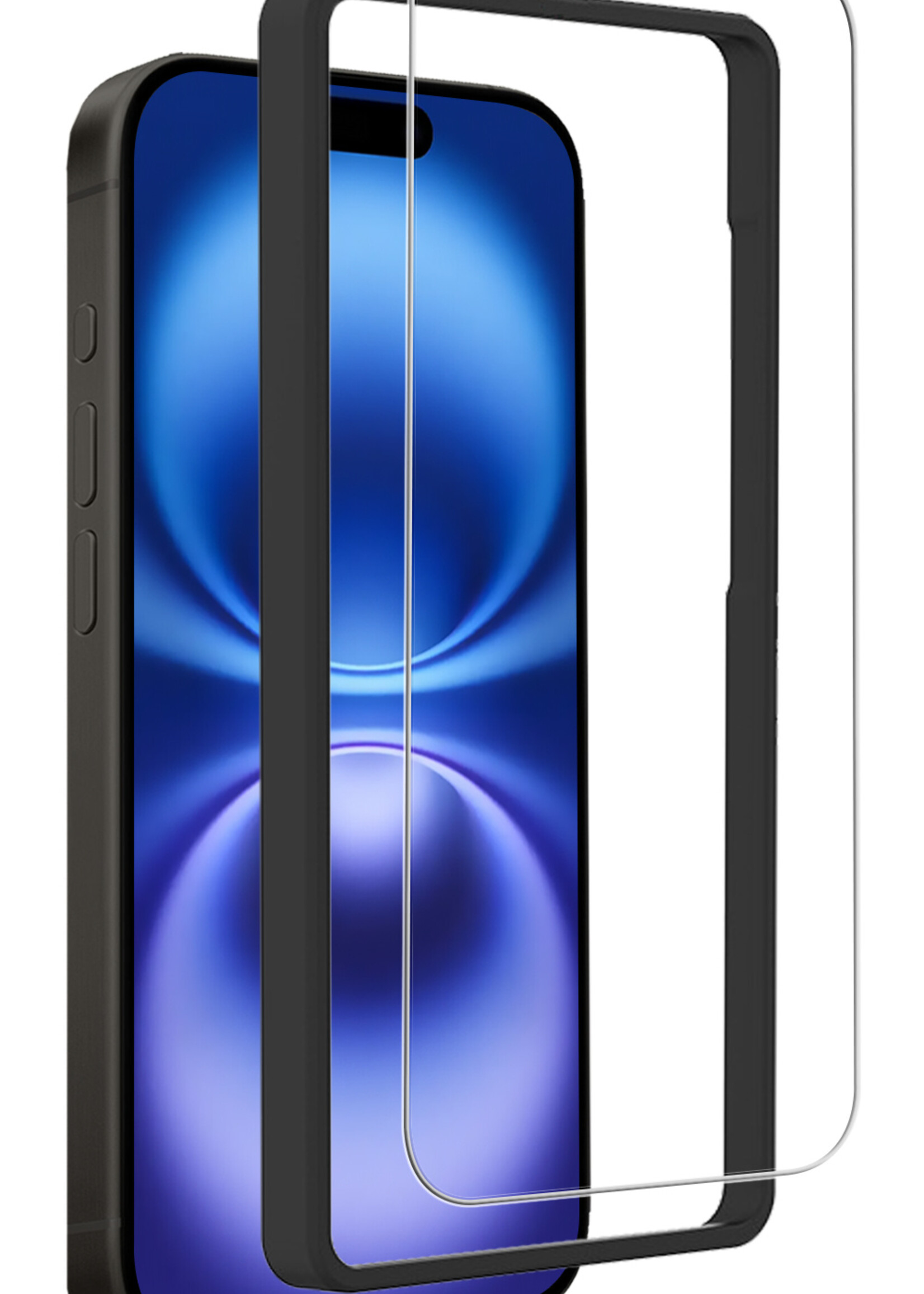 BTH Screenprotector Geschikt voor iPhone 16 Plus Screenprotector Met Montage Frame Glas Gehard Tempered Glass - Screenprotector Geschikt voor iPhone 16 Plus Screen Protector Met Installatietool