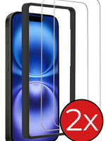 BTH BTH iPhone 16 Plus Screenprotector Met Installatieframe - 2 PACK