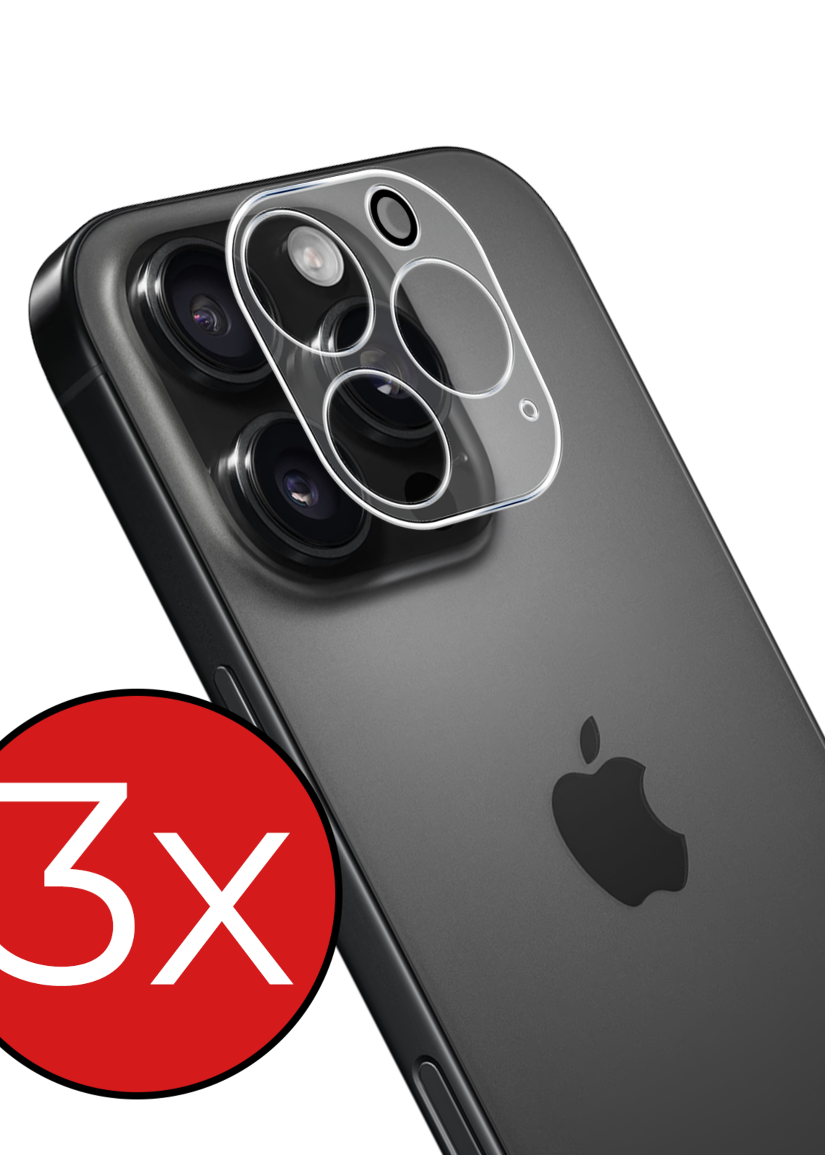 BTH Screenprotector Geschikt voor iPhone 16 Pro Max Camera Lens Screenprotector Glas - Screenprotector Geschikt voor iPhone 16 Pro Max Screenprotector Camera Protector Gehard Glas - 3 PACK