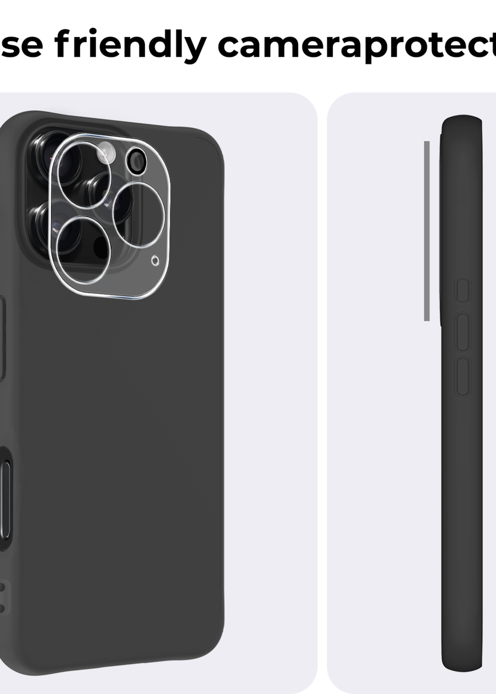 BTH Screenprotector Geschikt voor iPhone 16 Pro Max Camera Lens Screenprotector Glas - Screenprotector Geschikt voor iPhone 16 Pro Max Screenprotector Camera Protector Gehard Glas - 3 PACK
