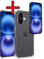 BTH BTH iPhone 16 Hoesje Shockproof Met Screenprotector Met Dichte Notch