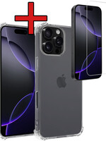 BTH BTH iPhone 16 Pro Max Hoesje Shockproof Met Screenprotector Met Dichte Notch