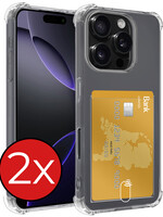 BTH BTH iPhone 16 Pro Hoesje Pashouder - 2 PACK