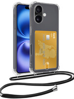 BTH BTH iPhone 16 Plus Hoesje Pashouder met Koord