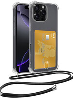 BTH BTH iPhone 16 Pro Max Hoesje Pashouder met Koord