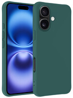BTH BTH iPhone 16 Hoesje Siliconen - Donkergroen
