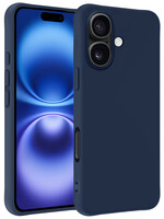 BTH BTH iPhone 16 Plus Hoesje Siliconen - Donkerblauw