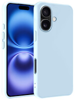 BTH BTH iPhone 16 Plus Hoesje Siliconen - Lichtblauw
