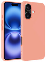 BTH BTH iPhone 16 Plus Hoesje Siliconen - Perzik