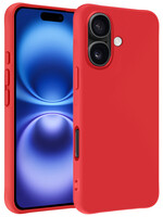 BTH BTH iPhone 16 Plus Hoesje Siliconen - Rood