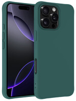 BTH BTH iPhone 16 Pro Hoesje Siliconen - Donkergroen