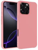 BTH BTH iPhone 16 Pro Hoesje Siliconen - Lichtroze